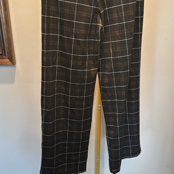 Vanilla star slouchy trousers black brown plaid NWT 5/27 - Picture 8 of 12